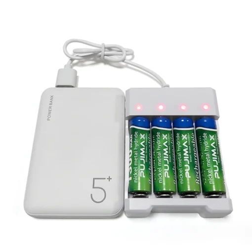 PUJIMAX Battery Charger USB Plug Fast Charging Smart Charge Station For Nimh Nicd AAA/AA Rechargeable Battery Portable Chargers - Image 3
