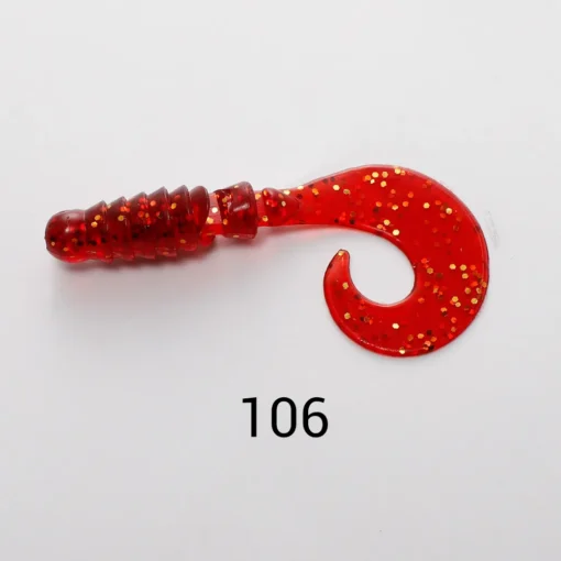 NOEBY 8pcs 60mm 80mm Silicone Fishing Lure Grub Spinner Artificial Soft Lure Bass Wobblers Carp Fishing Tackle Soft Bait - Image 5