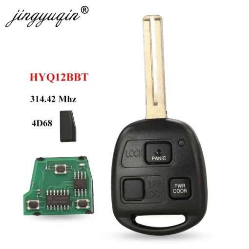 jingyuqin Remote Key 3 Buttons 4D68 Chip 314.4MHz FOB for Lexus RX330 RX350 RX400h HYQ12BBT 89070-48821 - Image 5