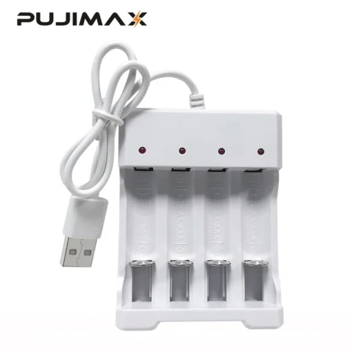 PUJIMAX Battery Charger USB Plug Fast Charging Smart Charge Station For Nimh Nicd AAA/AA Rechargeable Battery Portable Chargers - Image 5