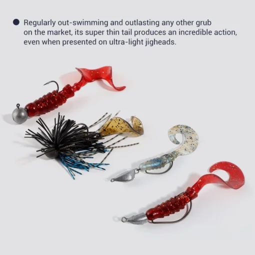NOEBY 8pcs 60mm 80mm Silicone Fishing Lure Grub Spinner Artificial Soft Lure Bass Wobblers Carp Fishing Tackle Soft Bait - Image 7