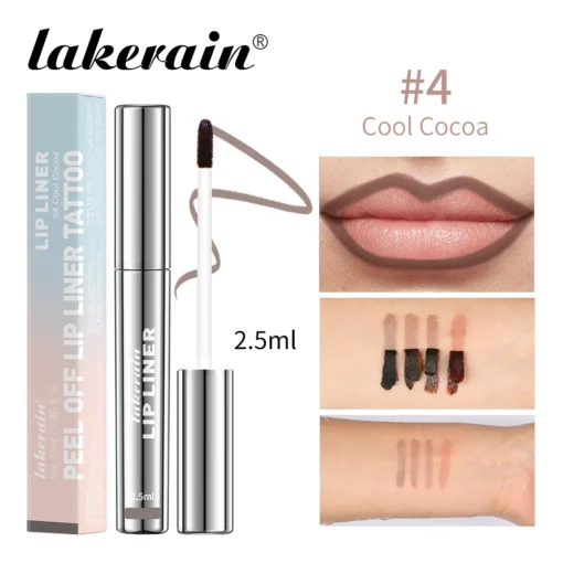 Waterproof Lip Liner Peel Off Tattoo Lipgloss Waterproof Long Lasting Matte Lip Tint Brown Contour Tear-off Lips Stain Cosmetic - Image 8