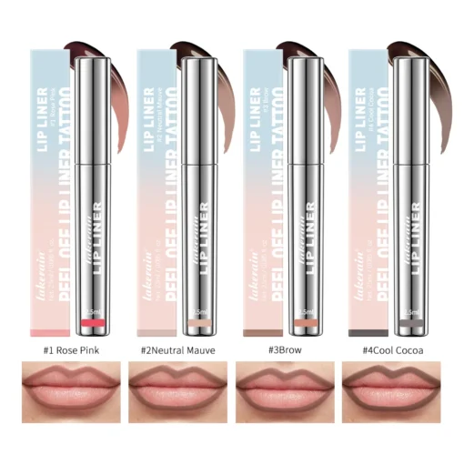 Waterproof Lip Liner Peel Off Tattoo Lipgloss Waterproof Long Lasting Matte Lip Tint Brown Contour Tear-off Lips Stain Cosmetic - Image 6