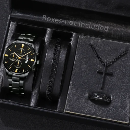 Fashion Men Stainless Steel Watch Luxury Calendar Quartz Wrist Watch Mens Business Watches for Man Clock Montre Homme - Image 8
