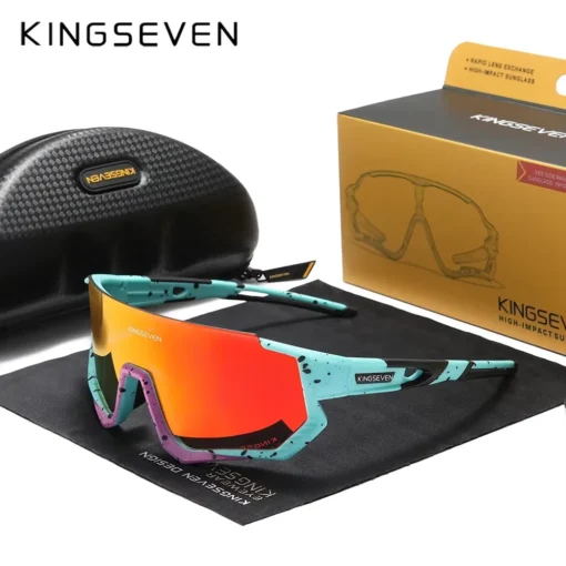 KINGSEVEN New Cycling Sunglasses Men Sports Women Mtb Bicycle Glasses UV400 Polarized Fishing Protection Eyewear Outdoor - Image 8