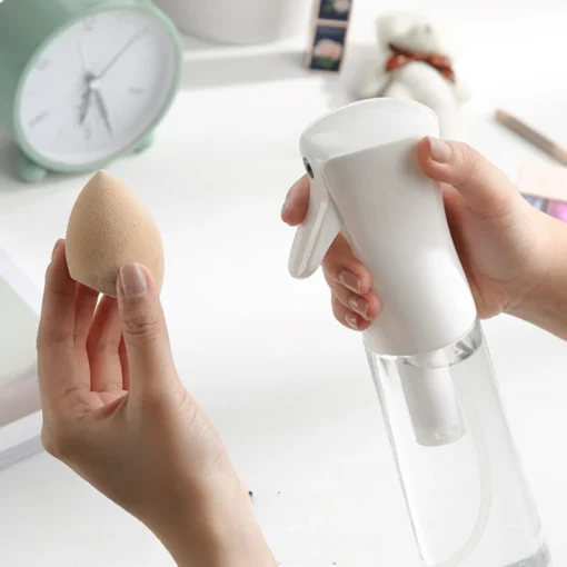 High Pressure Continuous Spray Bottle Hair Care Makeup Water Replenishing Spray Bottle Separate Bottle Press Mist Spray Bottle - Image 4
