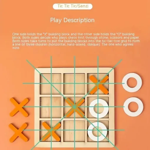 Montessori Play Game Wooden Toy Mini Chess Interaction Puzzle Training Brain Learing Early Educational Toys For Children Kids - Image 10