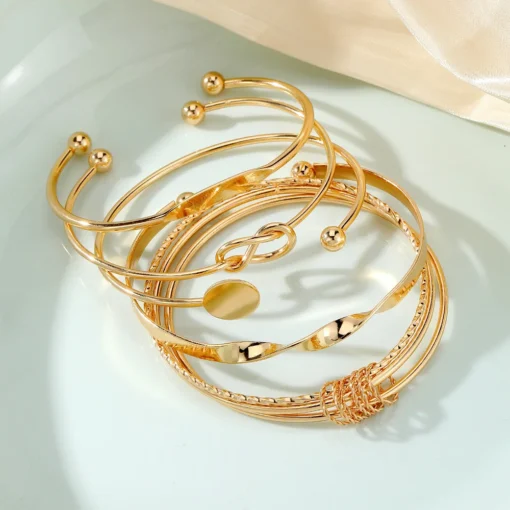 Punk Trendy Multilayer Bracelets for Female Elegant Delicate Twist Sparkling Adjustable Bangles Jewelry Couples Gifts - Image 4
