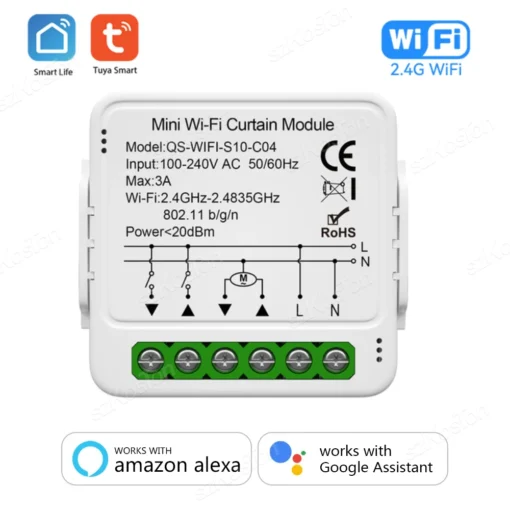 Tuya WiFi Zigbee Smart Curtain Switch Module for Roller Blinds Shutter Motor APP Control Works with Alexa Google Home Smart Life - Image 4