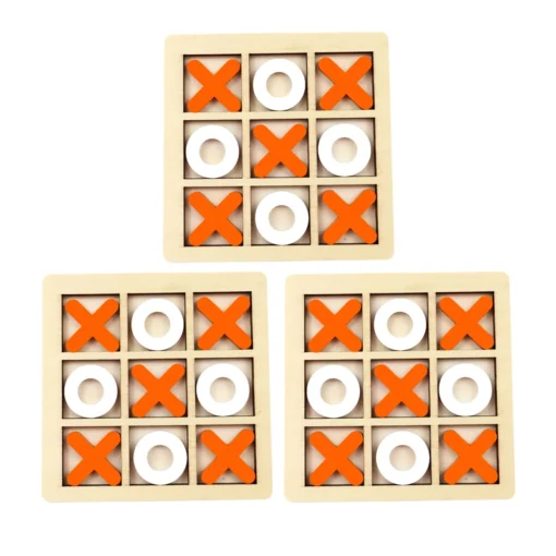 Montessori Play Game Wooden Toy Mini Chess Interaction Puzzle Training Brain Learing Early Educational Toys For Children Kids - Image 8