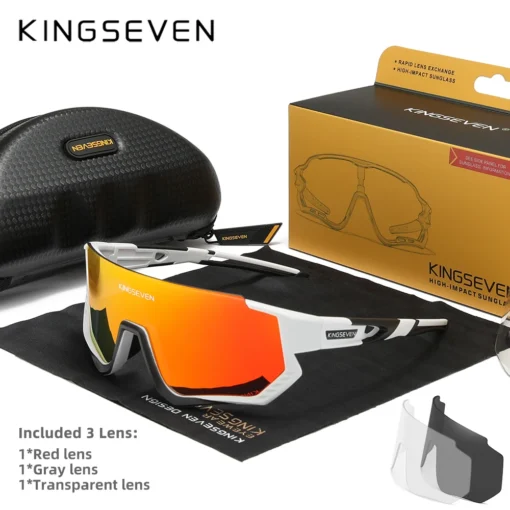 KINGSEVEN New Cycling Sunglasses Men Sports Women Mtb Bicycle Glasses UV400 Polarized Fishing Protection Eyewear Outdoor - Image 5