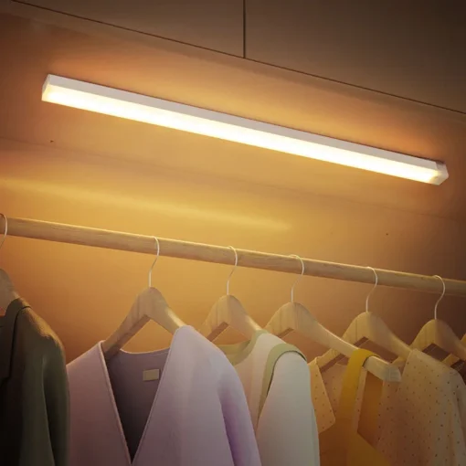 LED Motion Sensor Light Wireless LED Night Light Type C Rechargeable Light Cabinet Wardrobe Lamp Staircase Backlight For Kitchen - Image 10