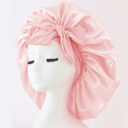 Satin Bonnet Silk Bonnet Adjustable Bonne For Sleeping Hair Bonnet With Tie Band Bonnets For Women Men - Image 22