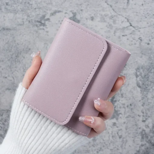 Simple And Short Lady Purse Student Ticket Holder Multi-function Card Bag - Image 4
