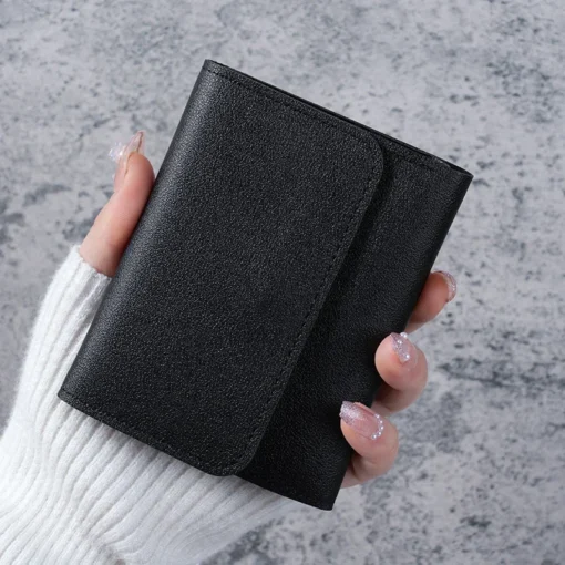 Simple And Short Lady Purse Student Ticket Holder Multi-function Card Bag - Image 3