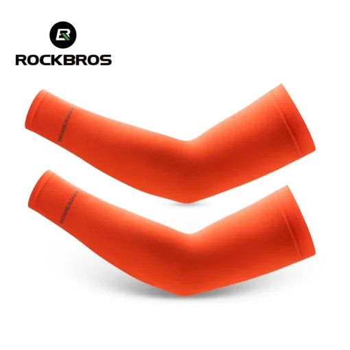 ROCKBROS Ice Silk Bicycle Sleeves Summer Breathable Cycling Arm Protection Outdoor Sun UV Protect Sports MTB Road Bike Sleeves - Image 4