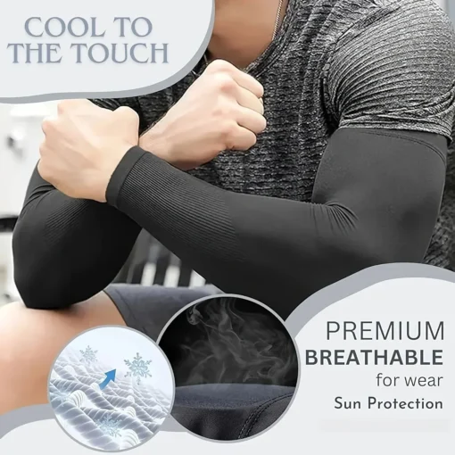 3 Pairs Unisex Sun Protection Arm Sleeves Breathable Cooling Arm Covers For Outdoor Activities Cycling Running Mountaineering - Image 6