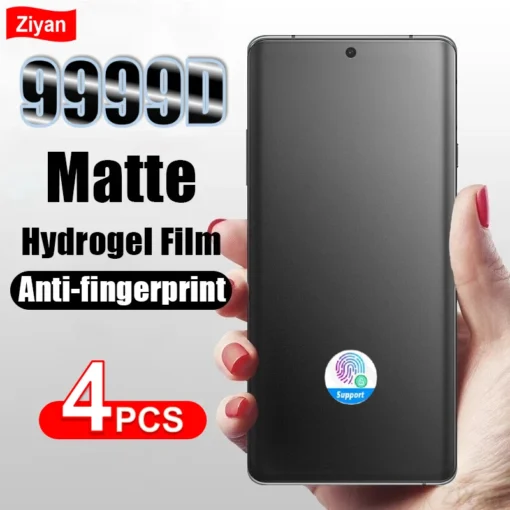 4Pcs Matte Hydrogel Film For Samsung Galaxy S25 Edge S24 S23 S22 S21 Note 20 Ultra S20 FE S10+ A13 A33 A53 5G Screen Protector - Image 6