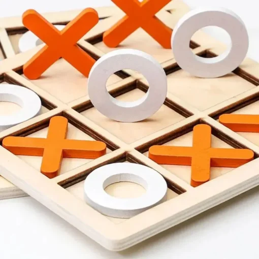 Montessori Play Game Wooden Toy Mini Chess Interaction Puzzle Training Brain Learing Early Educational Toys For Children Kids - Image 4