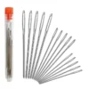 12PCS Side Holes Blind Needles Sewing Stainless Steel Elderly Needle for Sewing Household DIY Jewerly Beading Threading Needles
