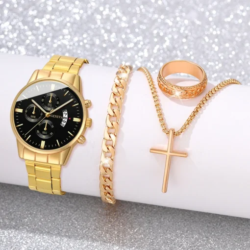 Fashion Men Stainless Steel Watch Luxury Calendar Quartz Wrist Watch Mens Business Watches for Man Clock Montre Homme - Image 6