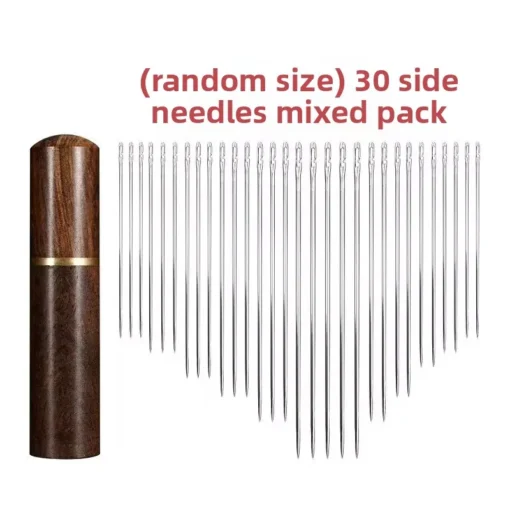 12PCS Side Holes Blind Needles Sewing Stainless Steel Elderly Needle for Sewing Household DIY Jewerly Beading Threading Needles - Image 9