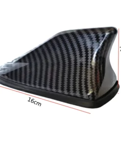 Universal Carbon Fiber Look Car Roof Top Mount Shark Fin Aerial Antenna Toppers Auto Radio AM FM Antenna Signal Amplifier Aerial