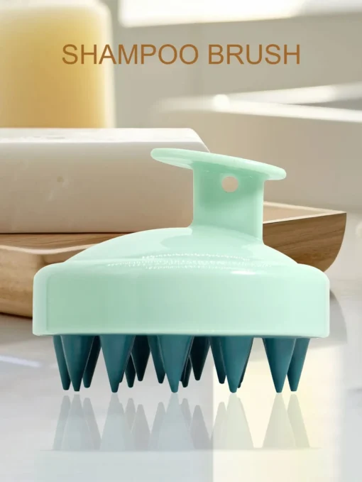 Silicone Shampoo Scalp Hair Massager Head Body Scalp Massage Brush Scalp Massage Brush Comb Magic Handle Brush Spa Massage Brush - Image 12