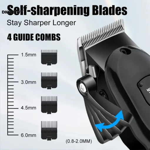 Professional hair cutting machine Electric Hair Trimmer set for men usb Rechargeable Barber hair clippers Wet And Dry haircut - Image 4