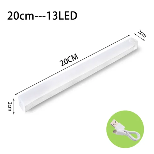 LED Motion Sensor Light Wireless LED Night Light Type C Rechargeable Light Cabinet Wardrobe Lamp Staircase Backlight For Kitchen - Image 4