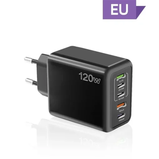 Total 120W USB Charger 5 Ports Type C Fast Charging Mobile Phone Wall Adapter EU/US/UK Plug For iPhone 15 Samsung Xiaomi Huawei - Image 8
