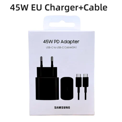 Original Samsung Charger 45W Super Fast Charge EU CERTIFIED Adapter For Galaxy Z Fold 5 4 3 Flip 5 4 3 S23 S24 Ultra S20 S22 S21 - Image 3