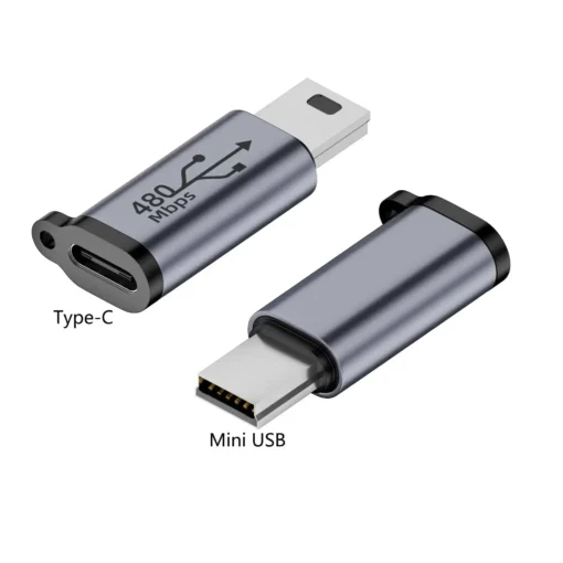 TypeC Female to Mini USB/Type C Female to Micro USB/Micro USB Female to Type C/Micro USB Female to Mini USB Connector Adapter - Image 4