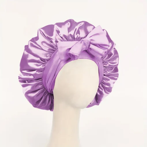 Satin Bonnet Silk Bonnet Adjustable Bonne For Sleeping Hair Bonnet With Tie Band Bonnets For Women Men - Image 7