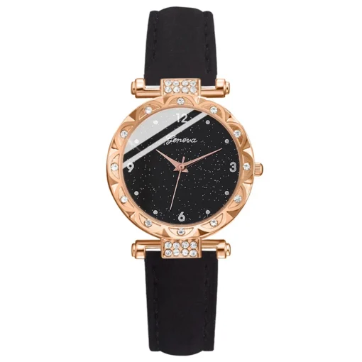 Womens Watches 5Pcs Set Luxury Rhinestone Women Fashion Elegant Wristwatch Quartz Watch For Girl WristWatch Bracelet Gift - Image 6