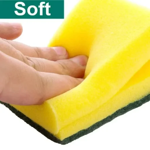 Highly absorbent double-sided sponge magic cleaning pot rust sponge cleaning brush kitchen cleaning tool - Image 2
