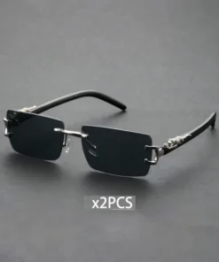 1/2 PCS Unisex Classic Square Frame Fashion Metal Sunglasses For Cool Outdoor Cycling Fishing Clothing Accessories