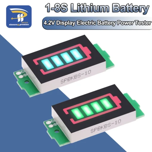 1S 2S 3S 4S 6S 7S 8S Series Lithium Battery Capacity Indicator Module Display Electric Vehicle Battery Power Tester Li-po Li-ion - Image 7