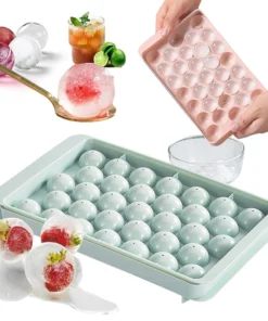 33 Ice Boll Hockey PP Mold Frozen Whiskey Ball Popsicle Ice Cube Tray Box Lollipop Making Gifts Kitchen Tools Accessories