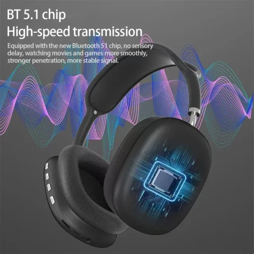 P9 Wireless Bluetooth Earphones Headphones Outdoor Sports Headset 5.1 With Charging Bin Display Touch Control Earbuds for Muisc - Image 7