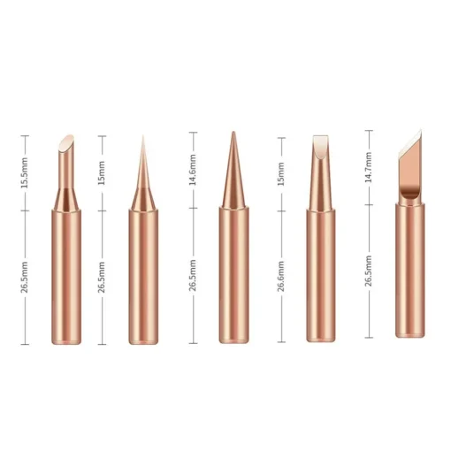 5pcs Soldering Iron 900M Soldering Iron Head Set Inside Hot Bare Copper Electric Soldering Iron Tip - Image 6