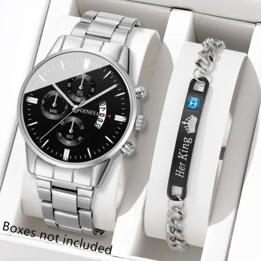 Fashion Men Stainless Steel Watch Luxury Calendar Quartz Wrist Watch Mens Business Watches for Man Clock Montre Homme - Image 8