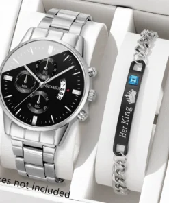 Fashion Men Stainless Steel Watch Luxury Calendar Quartz Wrist Watch Mens Business Watches for Man Clock Montre Homme