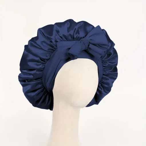 Satin Bonnet Silk Bonnet Adjustable Bonne For Sleeping Hair Bonnet With Tie Band Bonnets For Women Men - Image 12