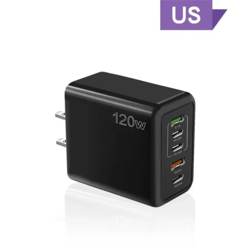 Total 120W USB Charger 5 Ports Type C Fast Charging Mobile Phone Wall Adapter EU/US/UK Plug For iPhone 15 Samsung Xiaomi Huawei - Image 11
