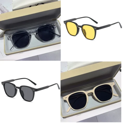 New Vintage Square Sunglasses Women Men Luxury Brand Small Round Sun Glasses Female Small Eyewear Oculos De Sol for Male Female - Image 4