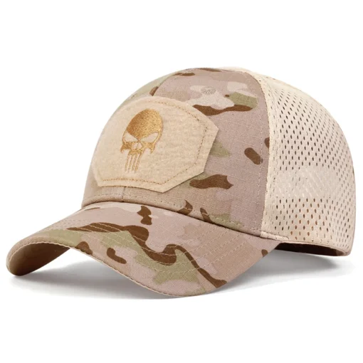 Unisex Skull Embroidered Top with Patch Breathable Baseball Caps Spring and Autumn Outdoor Adjustable Casual Hat Sunscreen Hat - Image 13