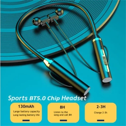 Bluetooth Earphones Wireless Headphones Magnetic HIFI Sport Neckband Neck-hanging TWS Earbuds Wireless Blutooth Headset Game