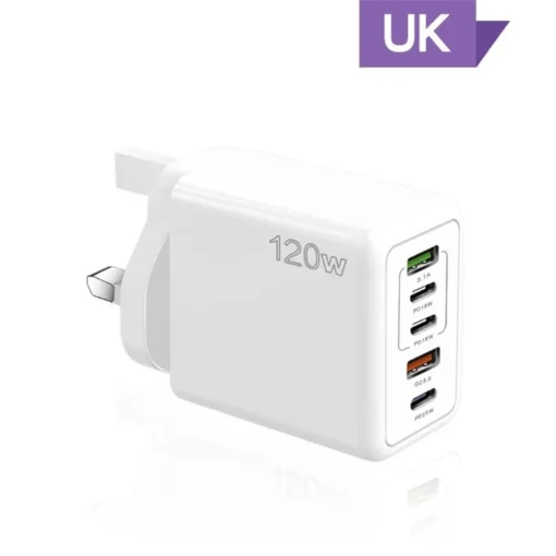 Total 120W USB Charger 5 Ports Type C Fast Charging Mobile Phone Wall Adapter EU/US/UK Plug For iPhone 15 Samsung Xiaomi Huawei - Image 10