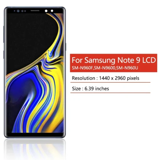 New Note9 LCD For Samsung Note9 LCD Display Touch Screen Digitizer Assembly For Samsung Note 9 N960F N960U N9600 LCD Frame - Image 13